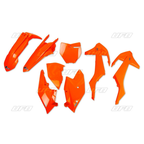 UFO PLASTIKINIS RINKINYS KTM SX / SXF '16-'18 (IŠSKYRUS SX 250 '16) SPALVA FLUO ORANŽINĖ (KT517FFLU)