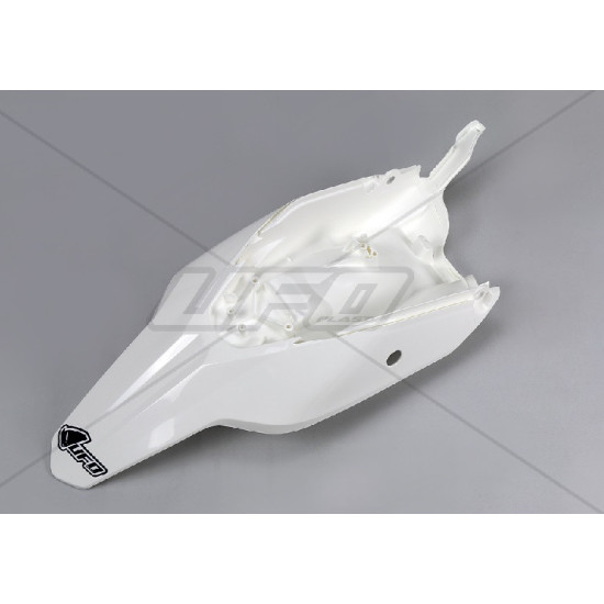 UFO GALINIS SPARNAS KTM SX 65 '09-'15 SU GALINĖMIS ŠONINĖMIS PANELĖMIS, BALTOS spalvos