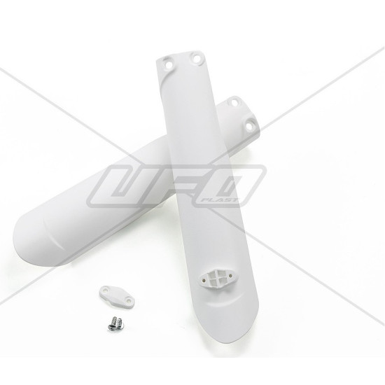 UFO FRONT SHOCK ABSORBER GUARDS KTM SX / SXF '15-'22, EXC / EXCF '16-'23 TPI, WHITE