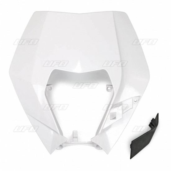 UFO FRONT LAMP COVER KTM EXC / EXCF 09-13 WHITE (OEM STYLE)