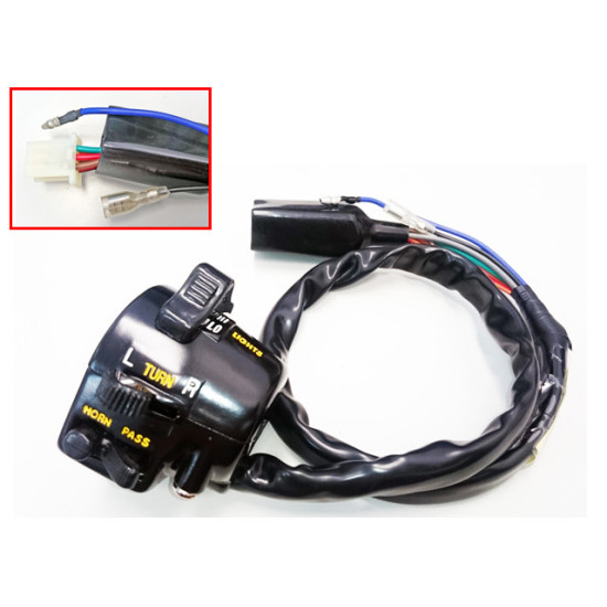 PSYCHIC COMBINATION SWITCH FOR LIGHTS, TURN SIGNAL, HANDLEBAR TURN SIGNAL KAWASAKI KZ 400 / 440 / 550 / 750 / 900 LEFT S