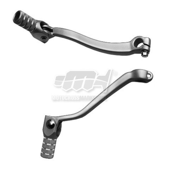 MC GEAR SHIFT LEVER SUZUKI RMZ 450 '05-'07 (ALUMINUM) (FORGED) SILVER, ALUMINUM TIP
