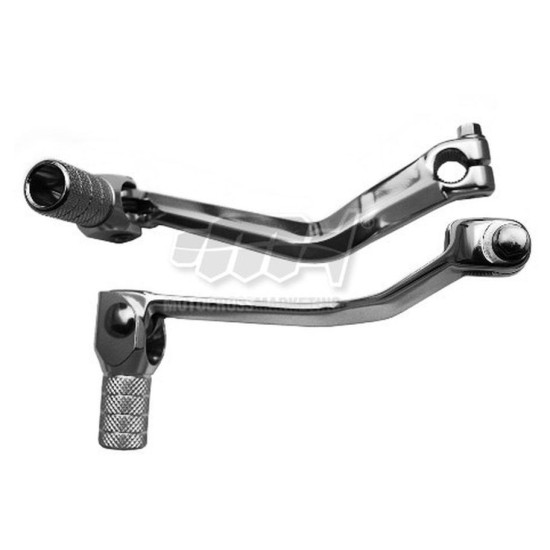 MC GEAR SHIFT LEVER HUSQVARNA WR250300 / 360 '00-'13 (ALUMINUM) SILVER, STEEL TIP