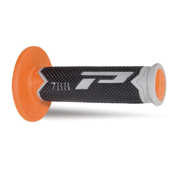 PROGRIP PG788 OFF ROAD GRIPS (22+25MM, 115MM LENGTH) GREY / ORANGE / BLACK (TERNATIVE) (788-211) (PG788 / 2)