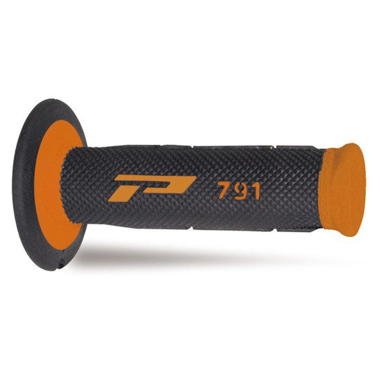 PROGRIP PG791 OFF ROAD GRIPS (22+25MM, 115MM LENGTH) ORANGE / BLACK (TWO-COMPONENT) (791-201) (PG791OR / BK)