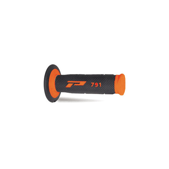 PROGRIP PG791 OFF ROAD GRIPS (22+25MM, 115MM LENGTH) FLUO ORANGE / BLACK (TWO-COMPONENT) (791-296)