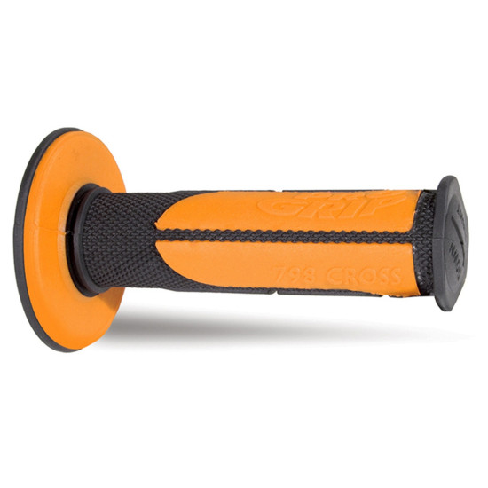 PROGRIP PG798 BEKELĖS RANKENOS (22+25 MM, 115 MM ILGIO) JUODOSIOS ORANŽINĖS (DVIEJŲ KOMPONENTŲ PUSĖS VAFLĖS) (798-144) (