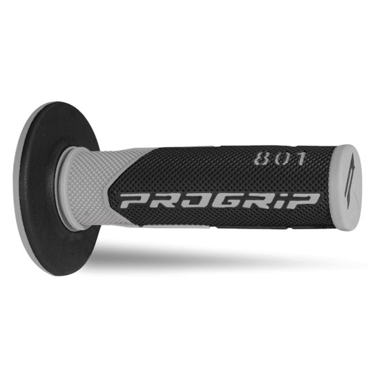 PROGRIP PG801 OFF ROAD GRIPS (22+25MM, 115MM LENGTH) GREY / BLACK (TWO-COMPONENT) (801-187) (PG801 / 11)
