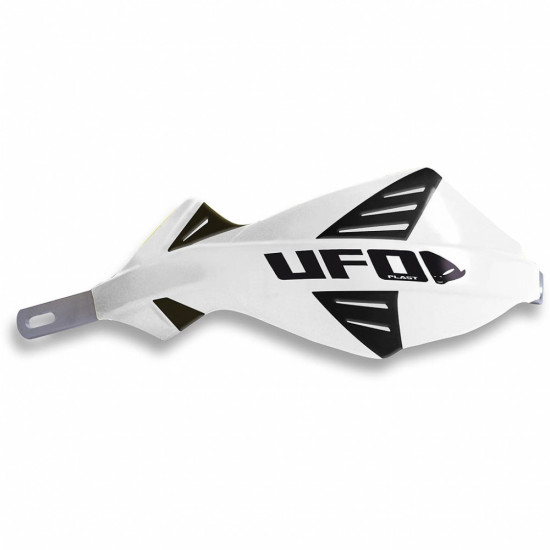 UFO HAND GUARDS (HANDBAR) ALU DISCOVER WHITE (WITH 28MM MOUNTS)