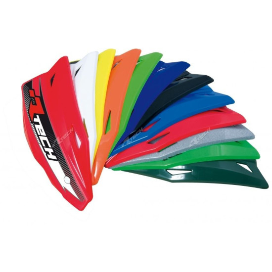 RACETECH (RTECH) PAKEITIMO PLASTIKINĖS DALYS RANKŲ APSAUGOMS (VANTRAMS) VERTIGO / ALU / ATV SPALVA NEONINĖ GELTONA