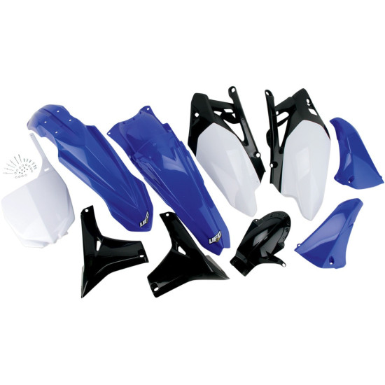 UFO PLASTIC SET YAMAHA YZF 450 '10 OEM COLOR (WHITE / BLUE / BLACK) (YA309E999)