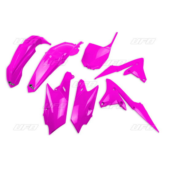 UFO PLASTIC SET YAMAHA YZF 250 '14-'18, YZF 450 '14-'17 COLOR FLUO PINK (YA318P)