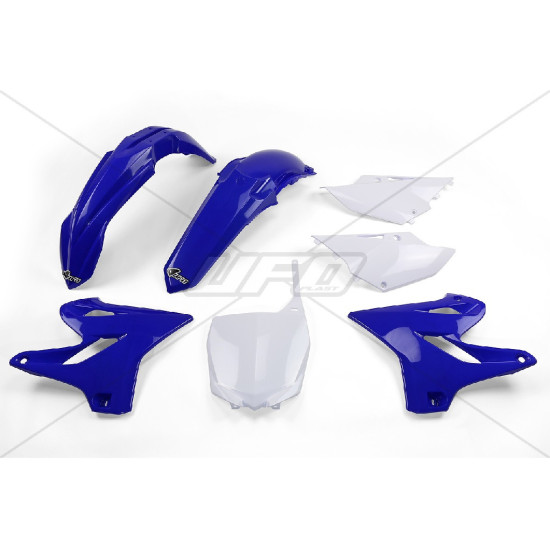 UFO PLASTIKINIS KOMPLEKTAS YAMAHA YZ 125 '15-'21, YZ 250 '15-'21 OEM SPALVA (MĖLYNA/BALTA) (YA319E999)
