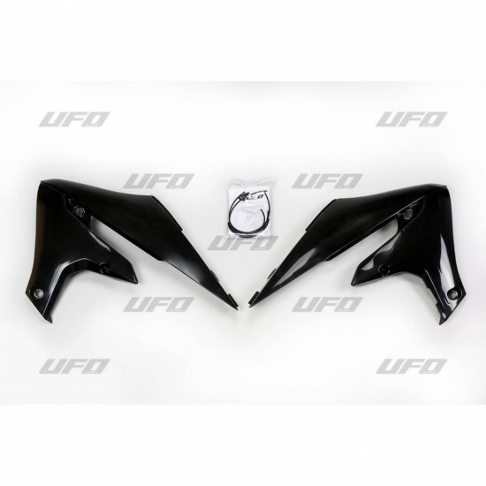 UFO RADIATORIAUS APSAUGOS YAMAHA YZF 250 '19-'22, WRF 250 '20-'25, YZF 450 '18-'22, WRF 450 '19-'25 JUODOS
