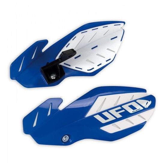 UFO HAND GUARDS (HANDBAR) FLAME YAMAHA YZ 125 / 250 '14-'17 COLOR BLUE / WHITE (WITH MOUNTS) - REPLACED BY PM01652089 + 
