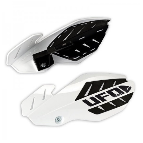 UFO RANKŲ APSAUGOS (VAIRO) FLAME YAMAHA YZF 250 / 450 '14-'17 SPALVA BALTA / JUODA (SU LAIKIKLIAIS) - PAKEISTA PM0165204
