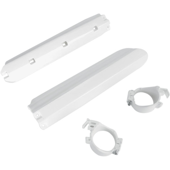 UFO FRONT SHOCK ABSORBER COVERS YAMAHA YZ 125 / 250 '91-'95 WHITE