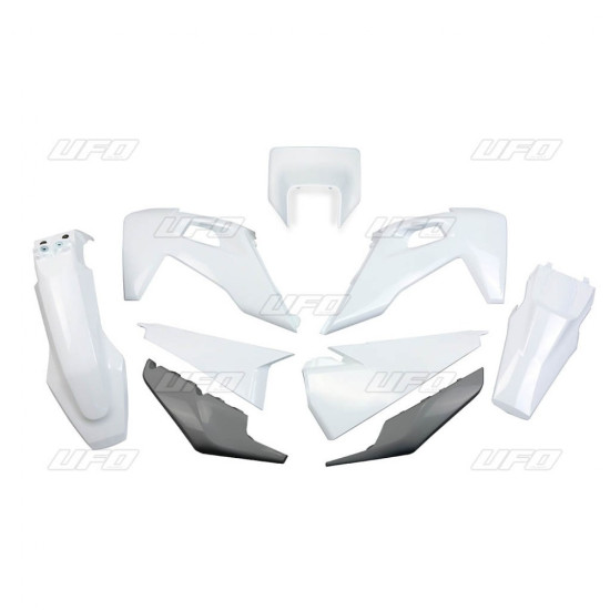 UFO PLASTIKINIS RINKINYS HUSQVARNA TE 150 / 250 / 300 '20-'23, FE 250 / 350 / 450 / 501 '20-'23 SU ŽIBINTŲ DANGTELIU, OR