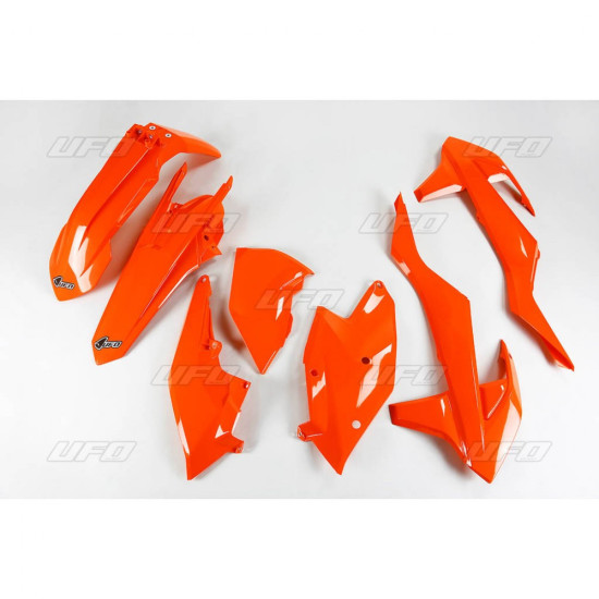 UFO KTM EXC / EXC-F TPI PLASTIKINIS KOMPLEKTAS '17-'19, FLUO ORANŽINIS (KT518FFLU)