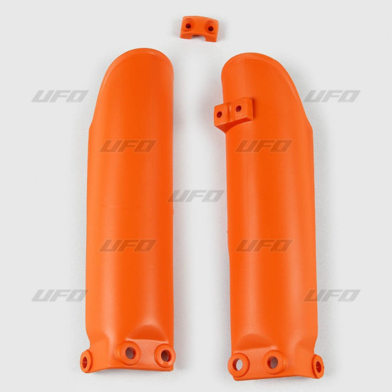 UFO FRONT SHOCK ABSORBER GUARDS KTM SX 65 '02-'25, HUSQVARNA TC 65 '24-'25, GAS GAS MC 65 '21-'26, ORANGE