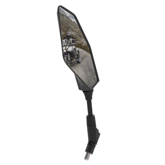 OXFORD UNIVERSAL MIRROR KITE LEFT M10X1.25 RIGHT THREAD BLACK
