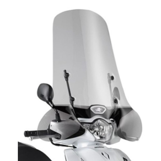 KAPPA priekinis stiklas HONDA SH 125I / 150I / ABS ('12-'19) 72 x 71 CM skaidrus - reikia montuoti A1117AK arba A1155AK