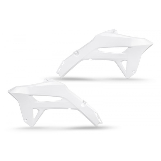 UFO RADIATOR GUARDS HONDA CRF 250R '22-24, CRF 450R '21-24 WHITE