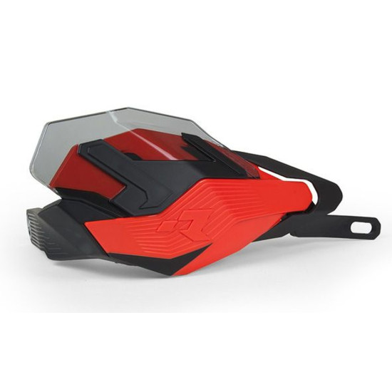 RACETECH (RTECH) HP3 ADVENTURE HAND GUARDS, ORANGE BLACK - WITHOUT MOUNTS