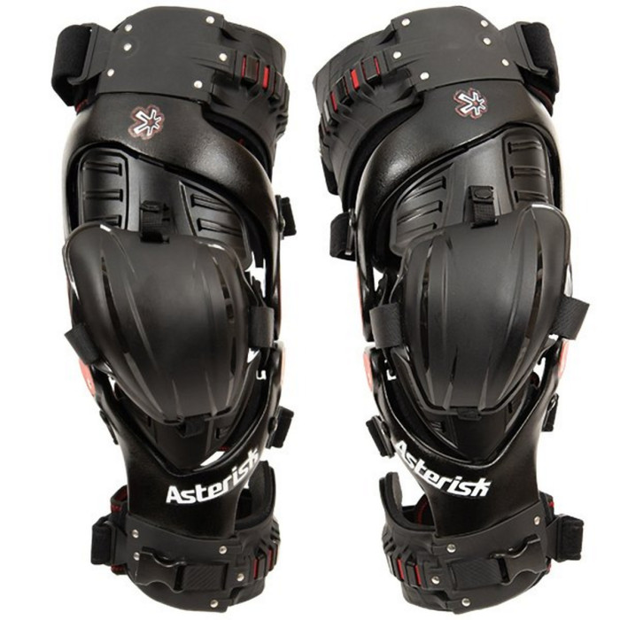 ASTERISK (2022) knee protectors (pair) model ULTRA CELL 4.0 color black/red size XL