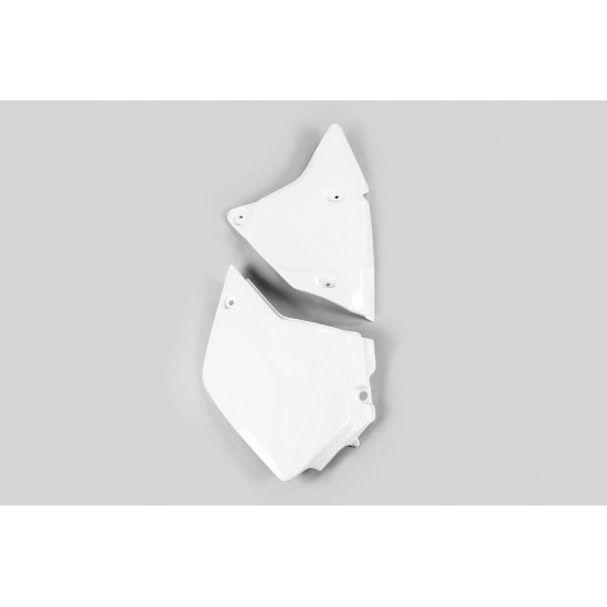 UFO REAR SIDE PANELS SUZUKI DRZ 400 E '00-'26, KAWASAKI KLX 400 R '03-'26 (1 PC. LEFT) WHITE - REPLACES KA03746047