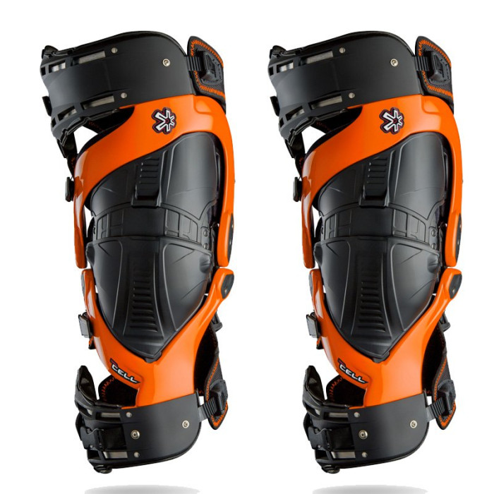 ASTERISK knee pads (pair) model ULTRA CELL color orange/black size S