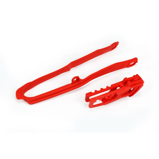 UFO SET SLIDE + CHAIN GUIDE HONDA CRF 250R / RX '18-21, CRF 450R / RX '17-18, RED