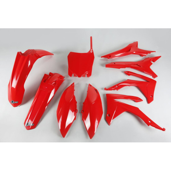 UFO PLASTIC SET HONDA CRF 250R '14-17, CRF 450R '13-16 WITH AIR FILTER COVERS RED