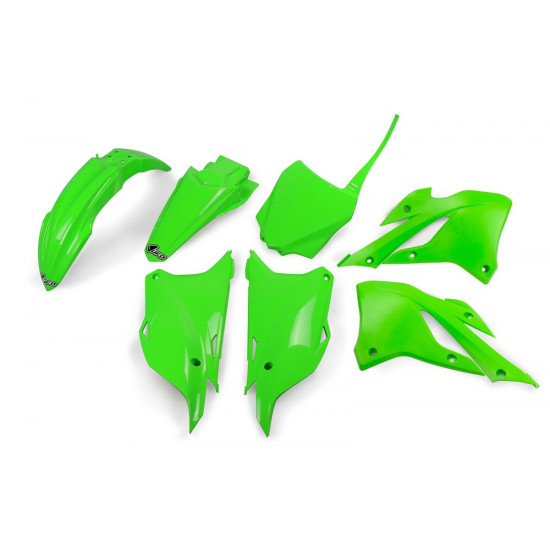 UFO PLASTIKINIŲ DALIŲ RINKINYS KAWASAKI KX 85 '22-'26, KX 112 '22-'26 OEM SPALVA (ŽALIA)