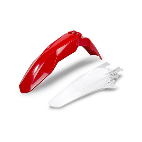 UFO FENDER SET GAS GAS EC / EC-F 250, EC 300, EC-F 350 '21-22, OEM COLOR (RED FRONT, WHITE REAR) (GG07124062, GG07126041
