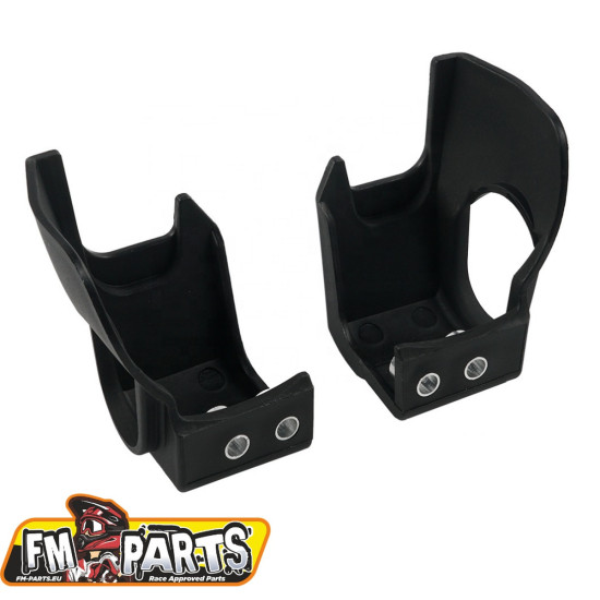 FM-PARTS FRONT SHOCK ABSORBER LOWER COVER (WITH MOUNTING KIT) BETA RR / X-TRAINER BLACK