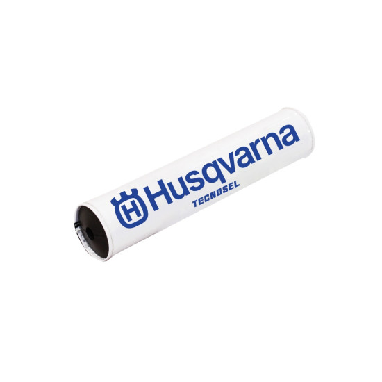 TECNOSEL (BLACKBIRD) RANKOS dangtelis (SKersiniam) TRADITONAL HUSQVARNA VINTAGE COLOR BALTA, HUSQVARNA LOGOTIPA