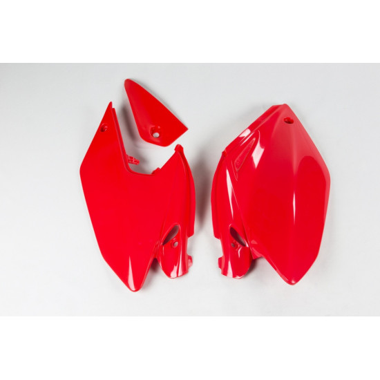 UFO GALINĖS ŠONINĖS PANELĖS HONDA CRF 250X '04-17, RAUDONOS