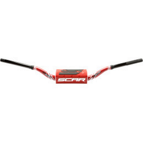 SCAR RACING STEERING WHEEL 28.6MM RC MODEL BEND COLOR RED / BLACK SPONGE COLOR RED / BLACK / WHITE