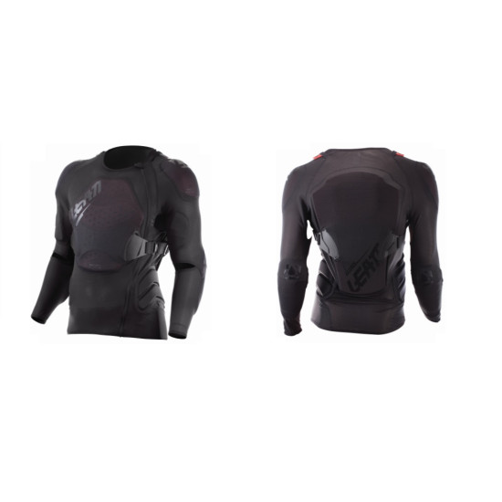 LEATT (2022/2023) BODY PROTECTOR 3DF AIRFIT LITE BLACK body armor color black size XXL
