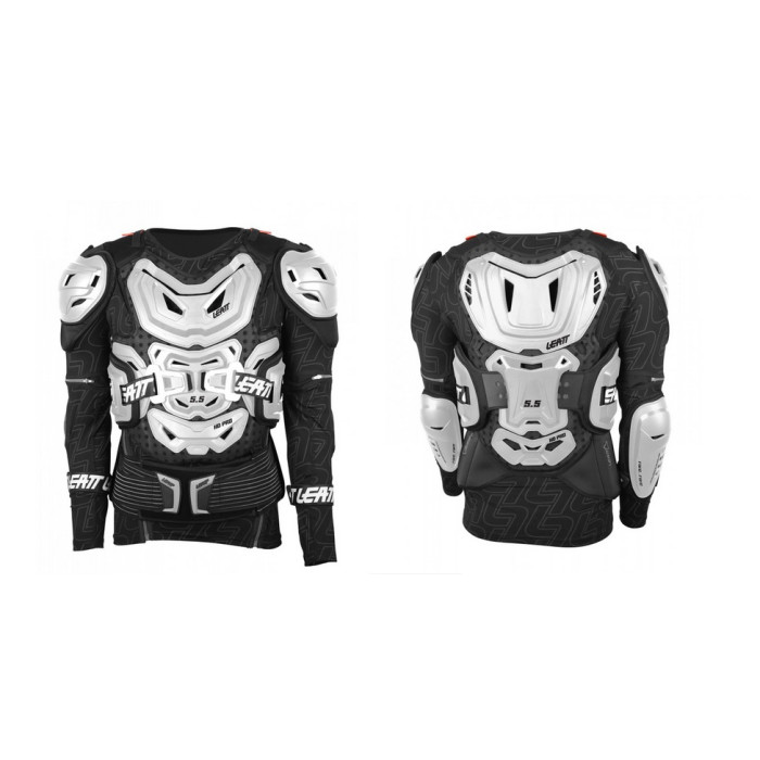 LEATT (2022/2023) šarvai BODY PROTECTOR 5,5 WHITE spalva balta dydis S/M (160-172 cm) - pakeistas į 0500030260