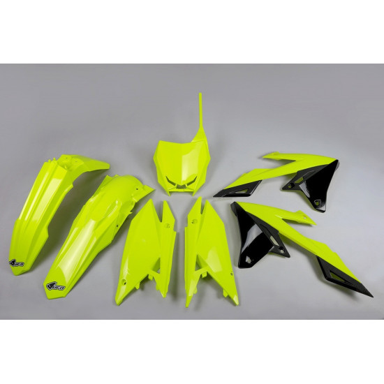 NSO PLASTIKO RINKINYS SUZUKI RMZ 250 '19-'25, RMZ 450 '18-'25 COLOR YELLOW FLUO (SU418DFLU)