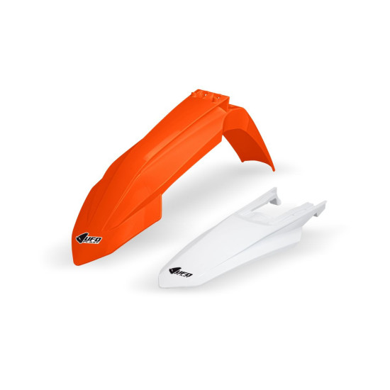 UFO SPARNAI KOMPLEKTAS KTM SX / SXF(SX-F) 125 / 250 / 300 / 350 / 450F 2023 OEM SPALVA ORANŽINĖ / BALTA (KT05009127, KT0