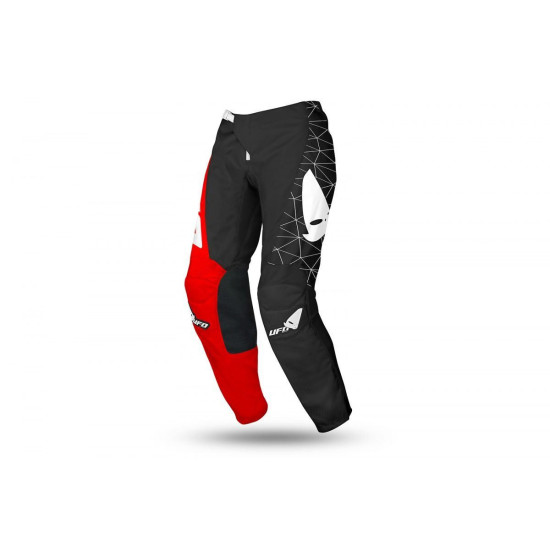 UFO TECNO CROSS PANTS COLOR BLACK RED SIZE M / EU50 / US32