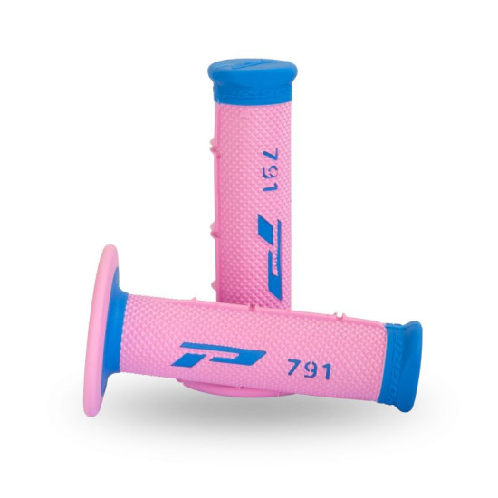 PROGRIP PG791 BEKELĖS RANKENOS (22+25 MM, 115 MM ILGIO) MĖLYNOS / ROŽINĖS (DVIEJŲ KOMPONENTŲ) (791-388) (PG791LB / PN)