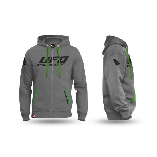 UFO HOODIE GREY SIZE S 100% COTTON