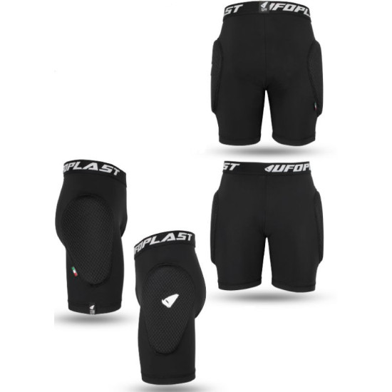 UFO SHORTS WITH PROTECTORS REBORN MV6 COLOR BLACK SIZE M