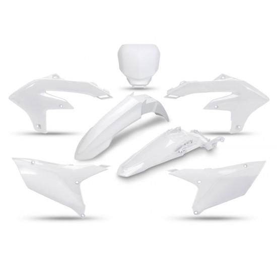 UFO PLASTIKINIS RINKINYS YAMAHA YZF 250 '24-'26, YZF 450 '23-'25 SPALVA BALTA