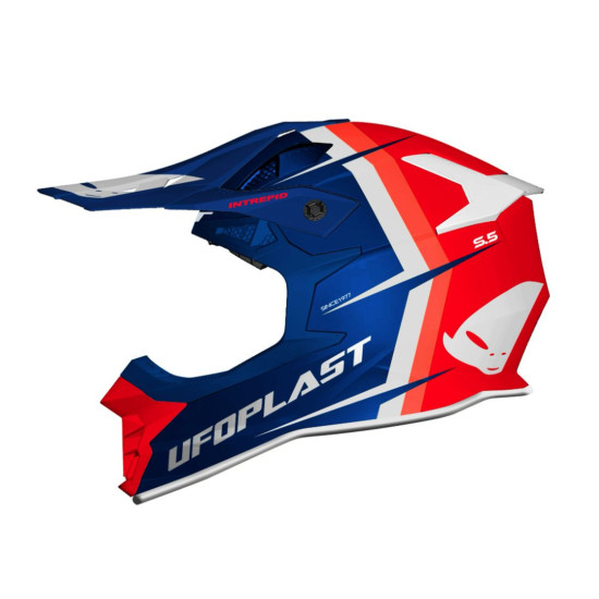 UFO ŠALMAS INTREPID CROSS SPALVA RAUDONA / MĖLYNA / BALTA DYDIS L (ECE 22R06)