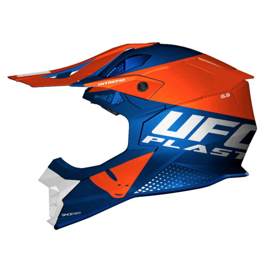 UFO ŠALMAS INTREPID CROSS MĖLYNA / RAUDONA Spalva XL (ECE 22R06)